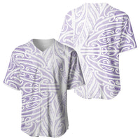 Purple New Zealand Puhoro Maori Tattoo Baseball Jersey LT14 - Polynesian Pride