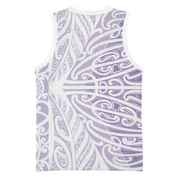 Purple New Zealand Puhoro Maori Tattoo Basketball Jersey LT14 - Polynesian Pride