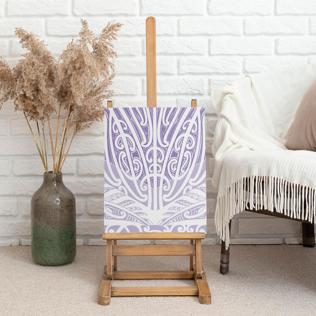 Purple New Zealand Puhoro Maori Tattoo Canvas Wall Art LT14 - Polynesian Pride