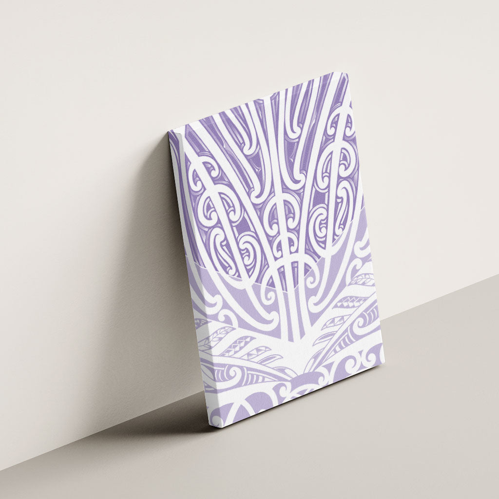 Purple New Zealand Puhoro Maori Tattoo Canvas Wall Art LT14 - Polynesian Pride