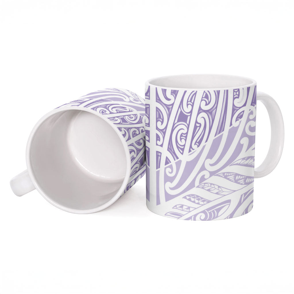 Purple New Zealand Puhoro Maori Tattoo Ceramic Mug LT14 - Polynesian Pride