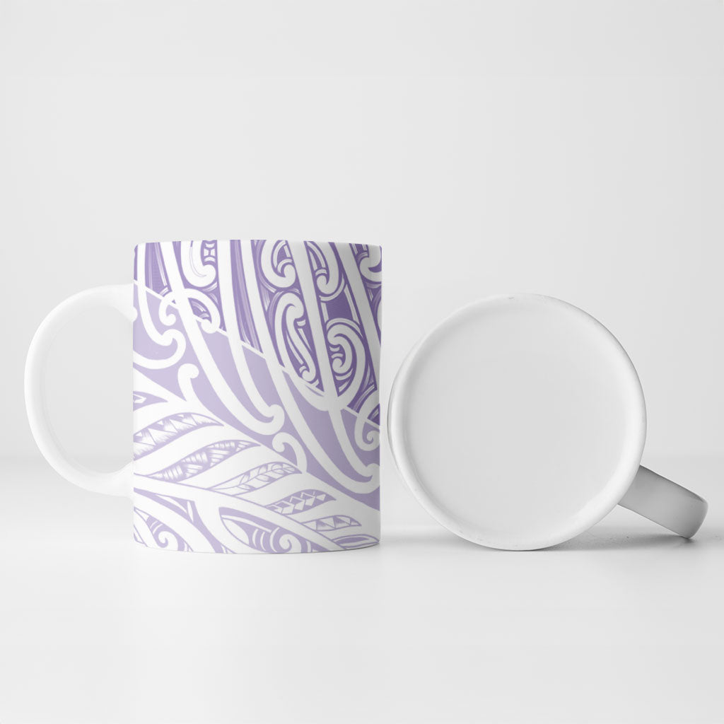 Purple New Zealand Puhoro Maori Tattoo Ceramic Mug LT14 - Polynesian Pride