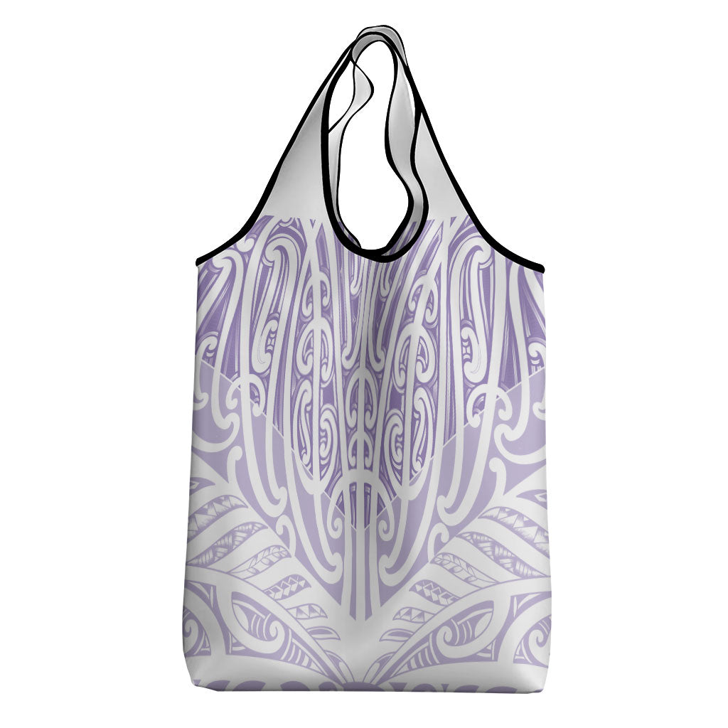 Purple New Zealand Puhoro Maori Tattoo Grocery Bag LT14 - Polynesian Pride