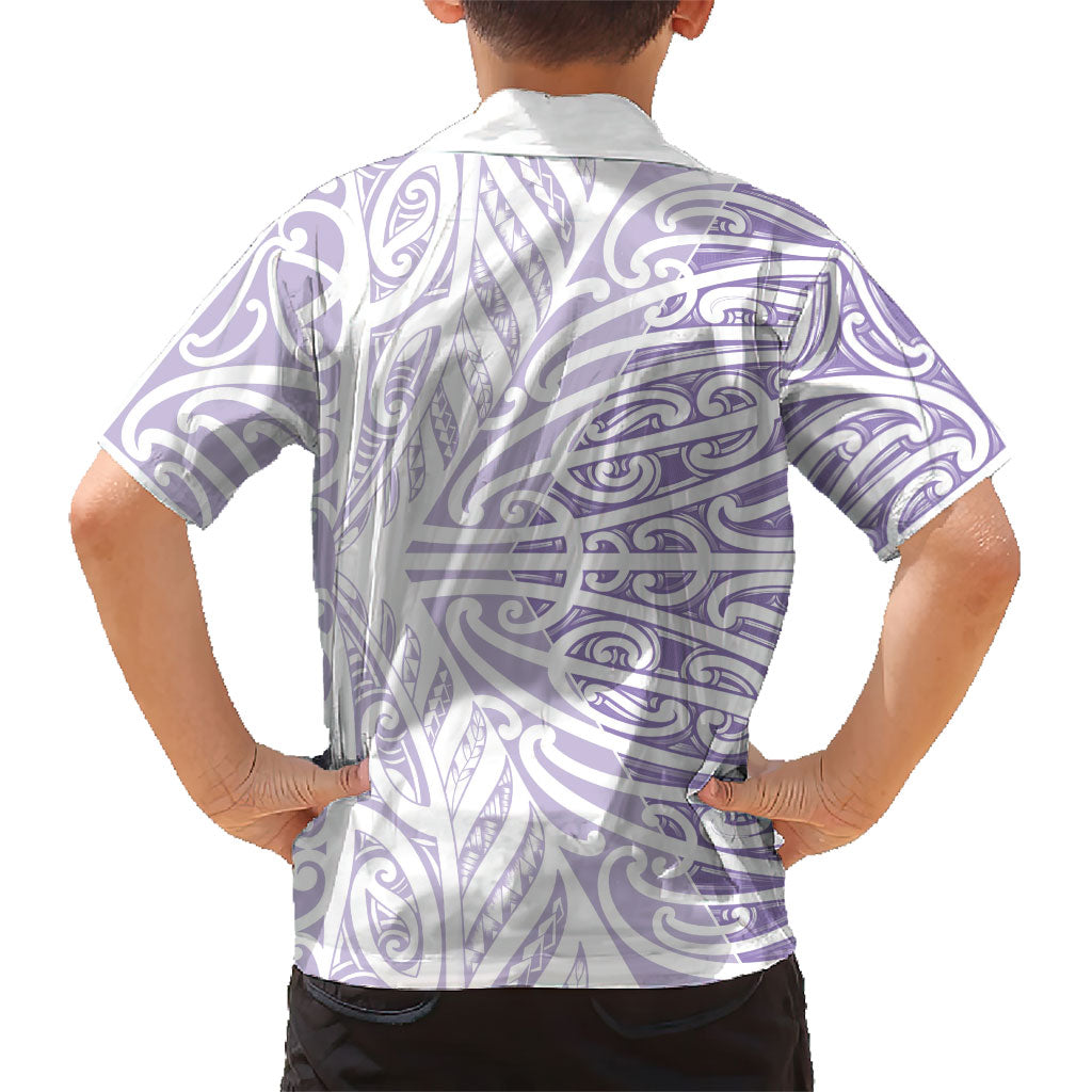 Purple New Zealand Puhoro Maori Tattoo Hawaiian Shirt LT14 - Polynesian Pride