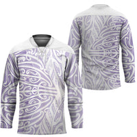 Purple New Zealand Puhoro Maori Tattoo Hockey Jersey LT14 - Polynesian Pride