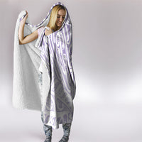 Purple New Zealand Puhoro Maori Tattoo Hooded Blanket LT14 - Polynesian Pride
