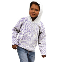 Purple New Zealand Puhoro Maori Tattoo Kid Hoodie LT14 - Polynesian Pride