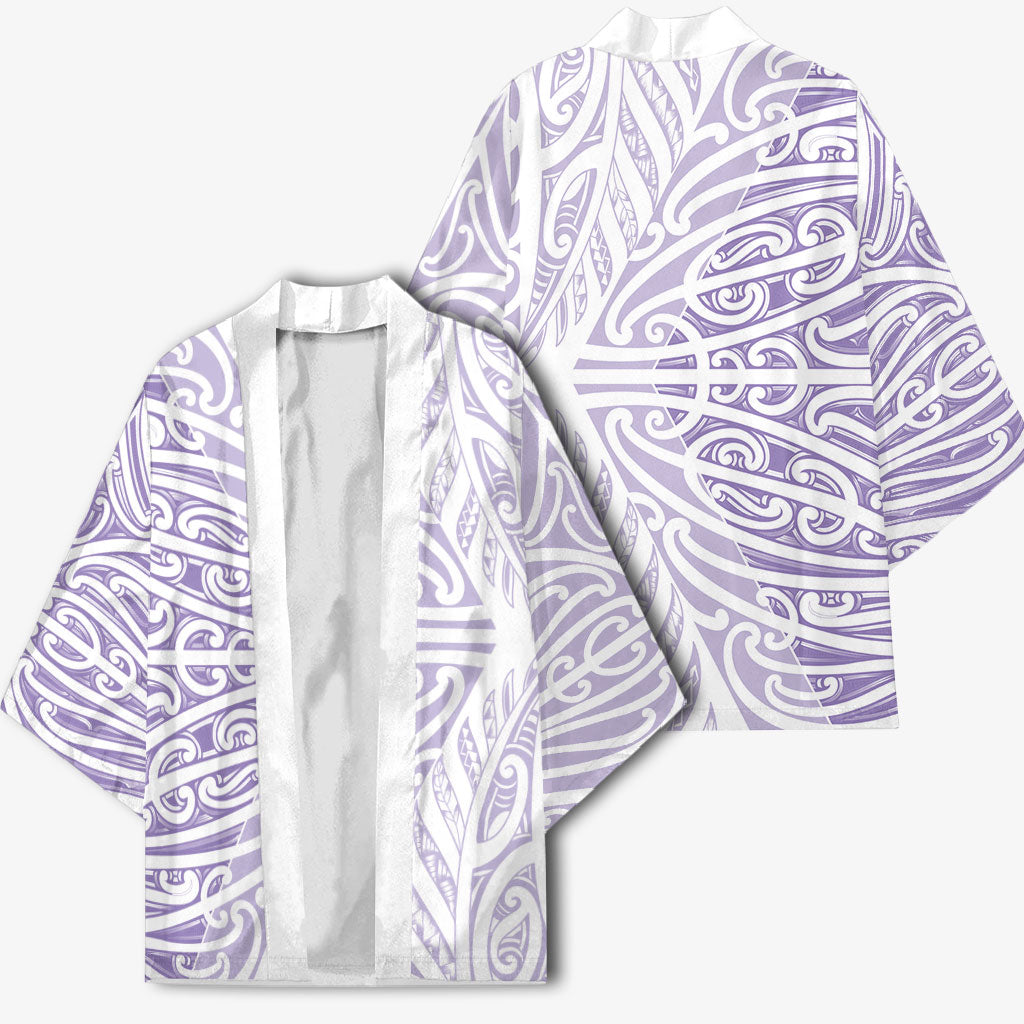 Purple New Zealand Puhoro Maori Tattoo Kimono LT14 - Polynesian Pride