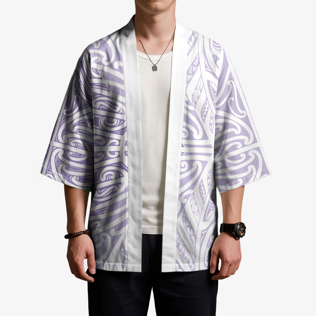 Purple New Zealand Puhoro Maori Tattoo Kimono LT14 - Polynesian Pride