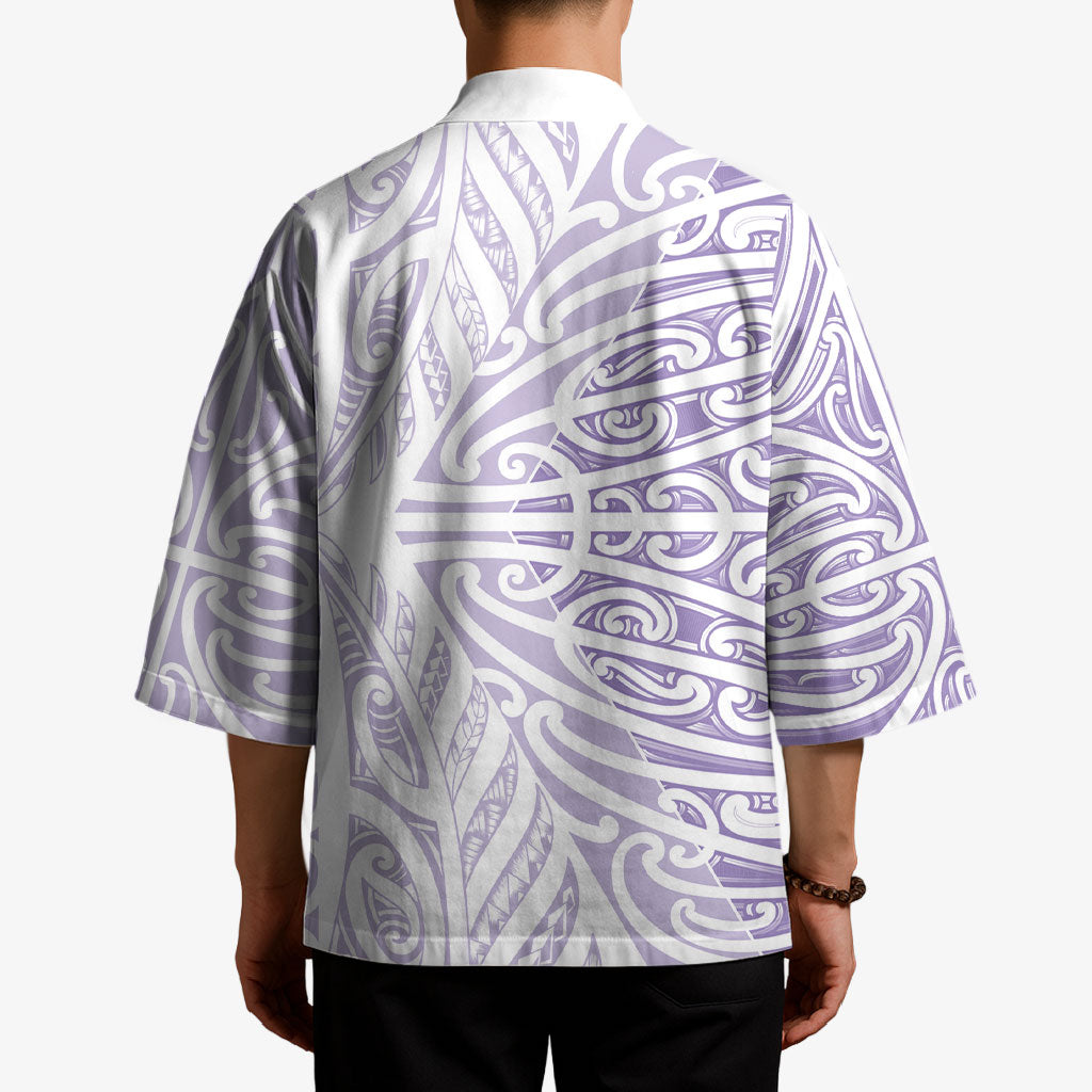 Purple New Zealand Puhoro Maori Tattoo Kimono LT14 - Polynesian Pride