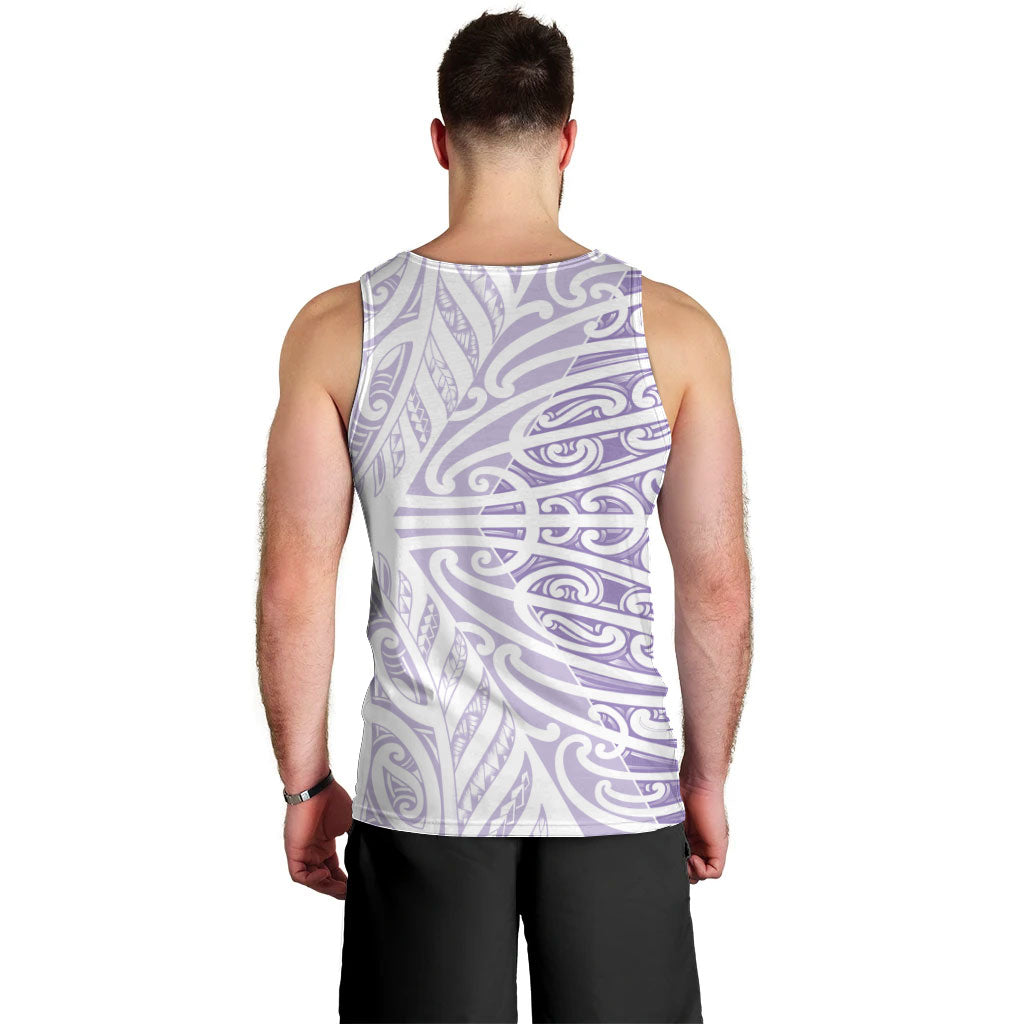 Purple New Zealand Puhoro Maori Tattoo Men Tank Top LT14 - Polynesian Pride