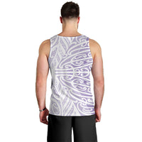 Purple New Zealand Puhoro Maori Tattoo Men Tank Top LT14 - Polynesian Pride