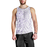 Purple New Zealand Puhoro Maori Tattoo Men Tank Top LT14 - Polynesian Pride