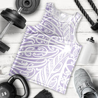 Purple New Zealand Puhoro Maori Tattoo Men Tank Top LT14 - Polynesian Pride