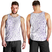 Purple New Zealand Puhoro Maori Tattoo Men Tank Top LT14 - Polynesian Pride