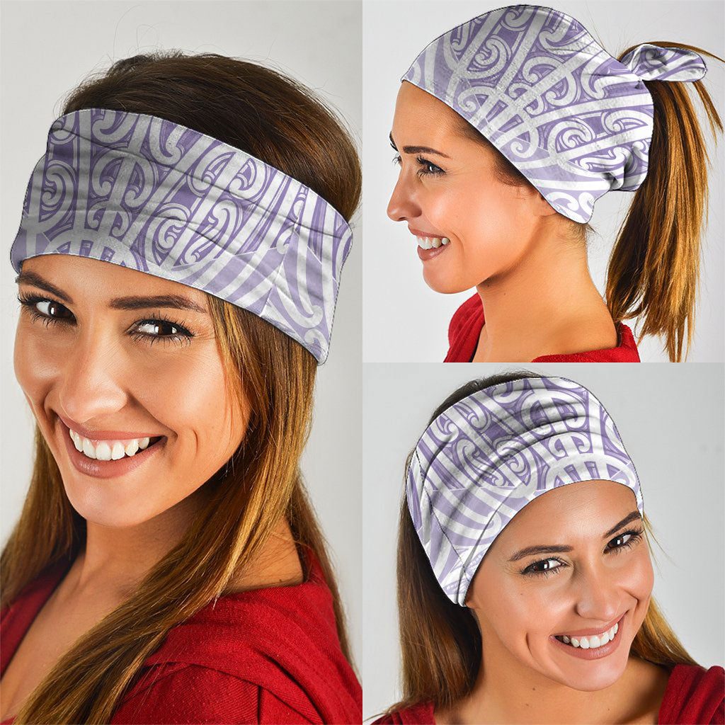 Purple New Zealand Puhoro Maori Tattoo Neck Gaiter LT14 - Polynesian Pride