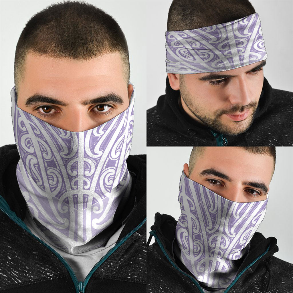 Purple New Zealand Puhoro Maori Tattoo Neck Gaiter LT14 - Polynesian Pride