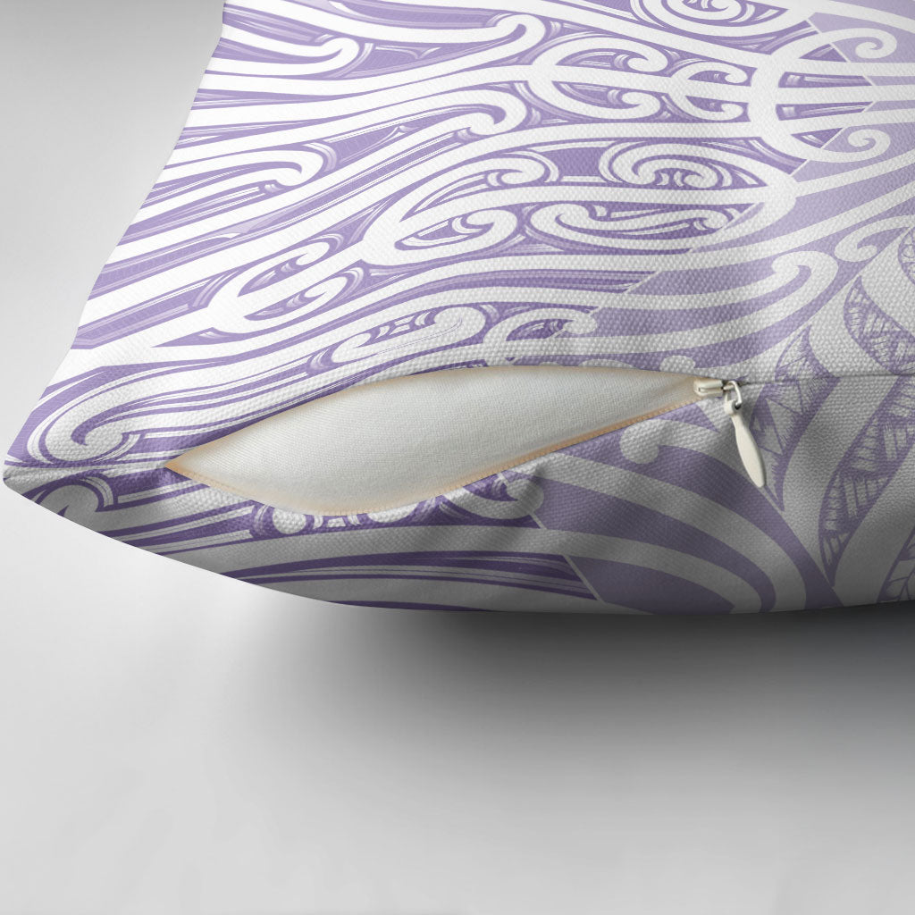 Purple New Zealand Puhoro Maori Tattoo Pillow Cover LT14 - Polynesian Pride