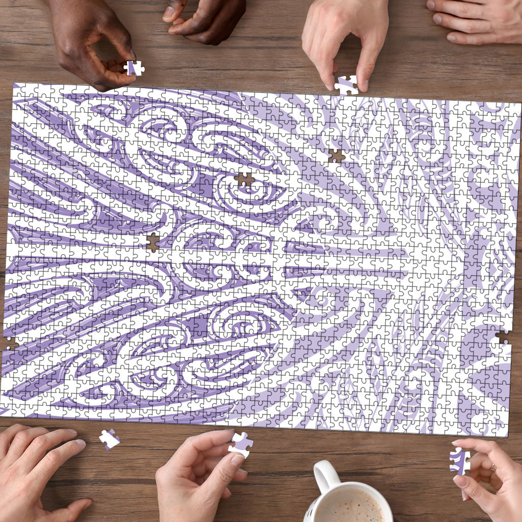 Purple New Zealand Puhoro Maori Tattoo Puzzle LT14 - Polynesian Pride