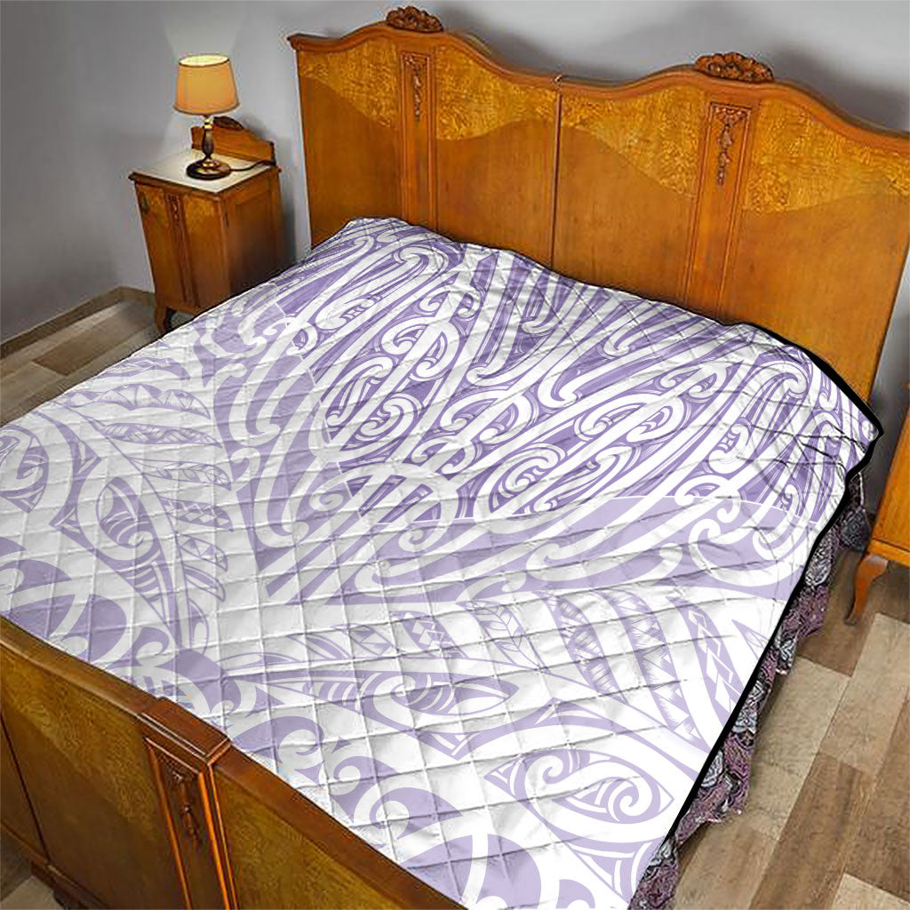 Purple New Zealand Puhoro Maori Tattoo Quilt LT14 - Polynesian Pride