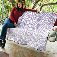 Purple New Zealand Puhoro Maori Tattoo Quilt LT14 - Polynesian Pride