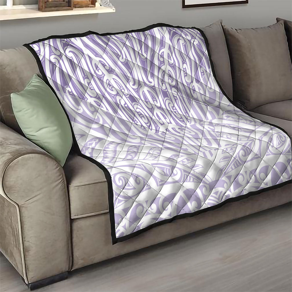 Purple New Zealand Puhoro Maori Tattoo Quilt LT14 - Polynesian Pride
