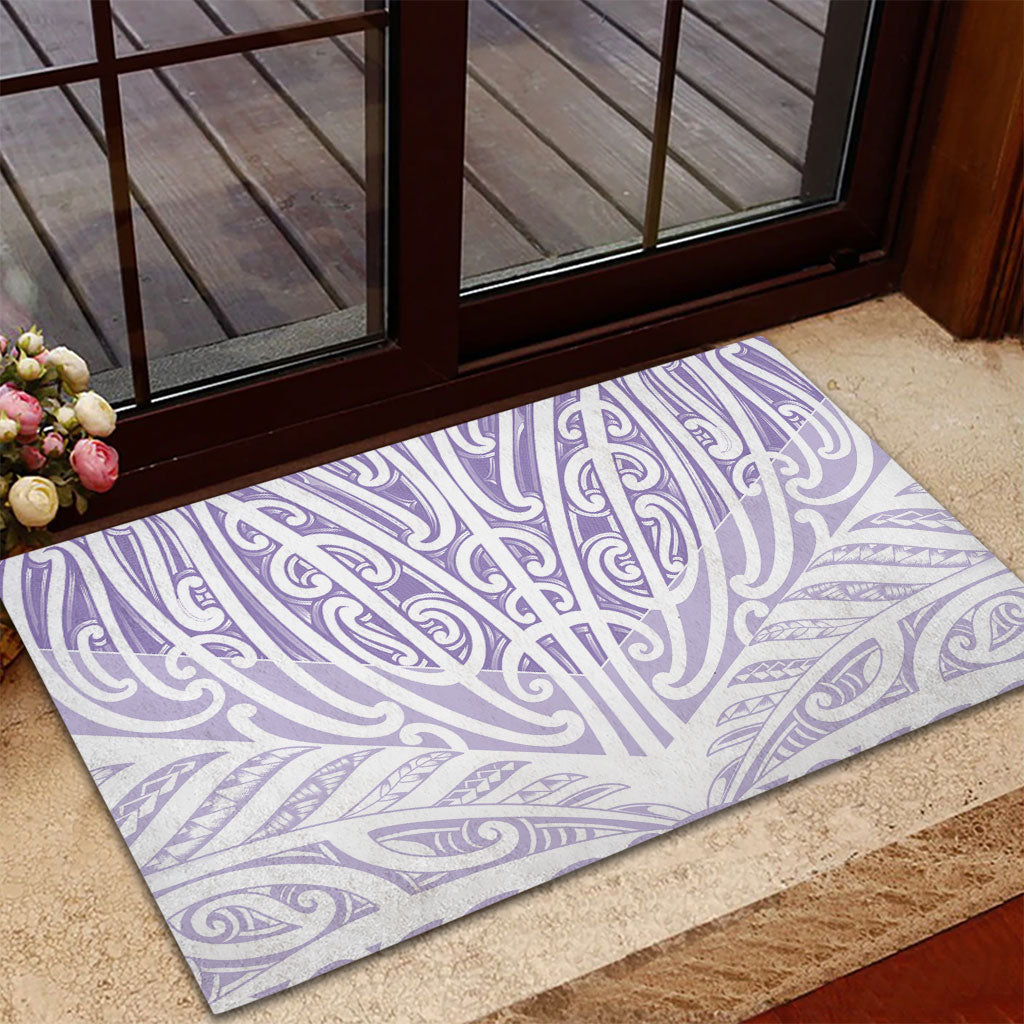 Purple New Zealand Puhoro Maori Tattoo Rubber Doormat LT14 - Polynesian Pride