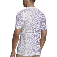 Purple New Zealand Puhoro Maori Tattoo Rugby Jersey LT14 - Polynesian Pride