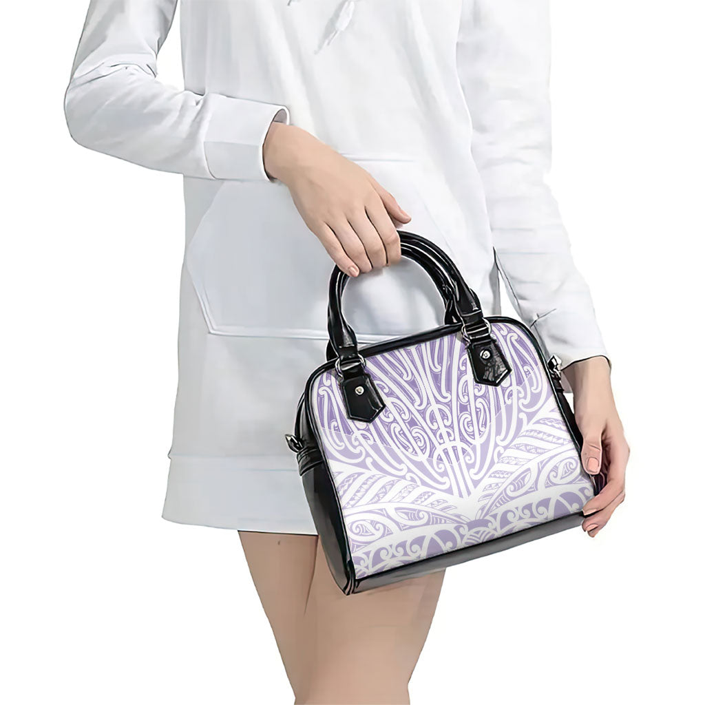 Purple New Zealand Puhoro Maori Tattoo Shoulder Handbag LT14 - Polynesian Pride