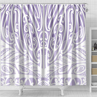 Purple New Zealand Puhoro Maori Tattoo Shower Curtain LT14 - Polynesian Pride