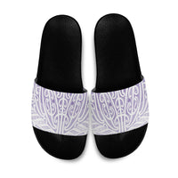 Purple New Zealand Puhoro Maori Tattoo Slide Sandals LT14 Purple - Polynesian Pride
