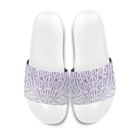Purple New Zealand Puhoro Maori Tattoo Slide Sandals LT14 Purple - Polynesian Pride