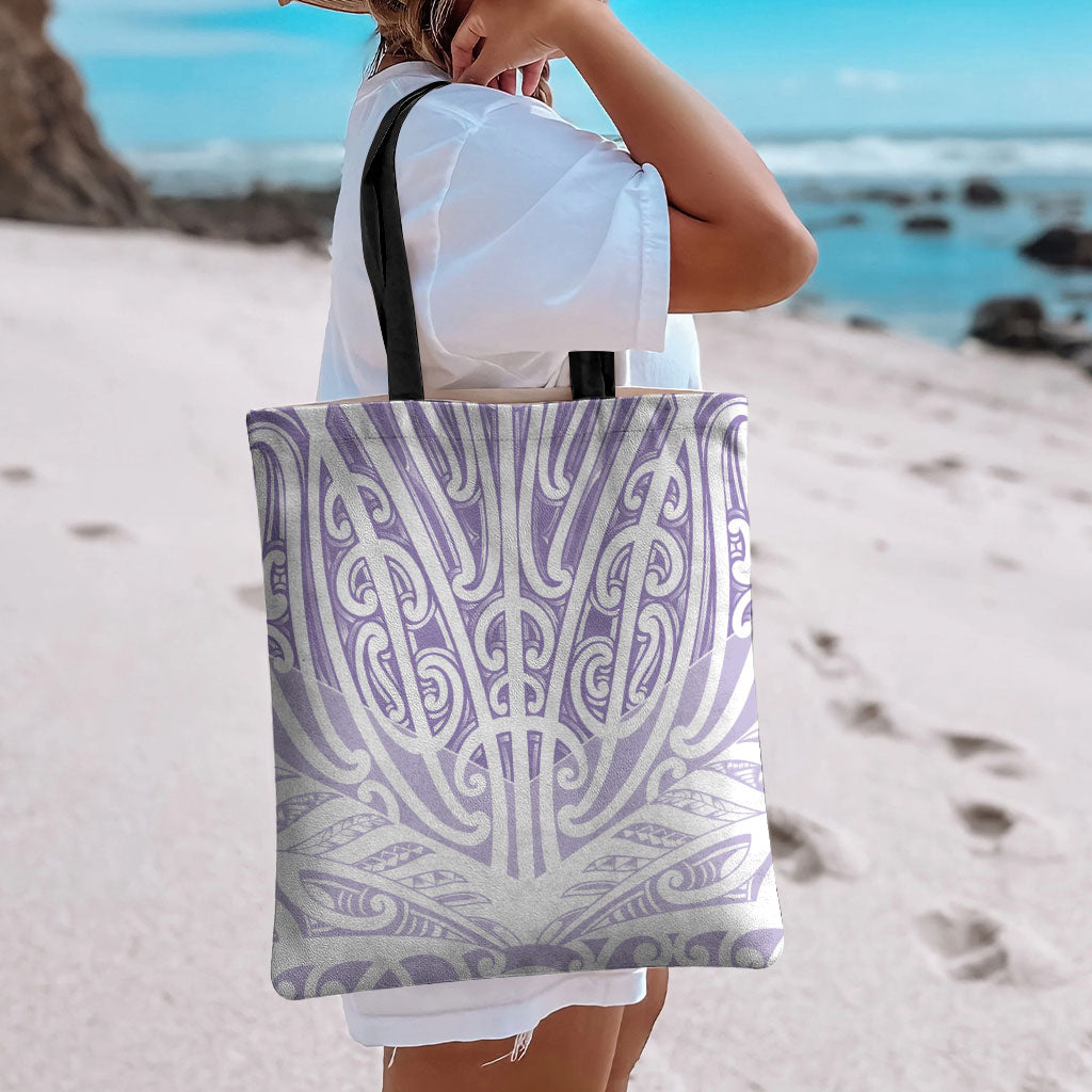 Purple New Zealand Puhoro Maori Tattoo Tote Bag LT14 - Polynesian Pride