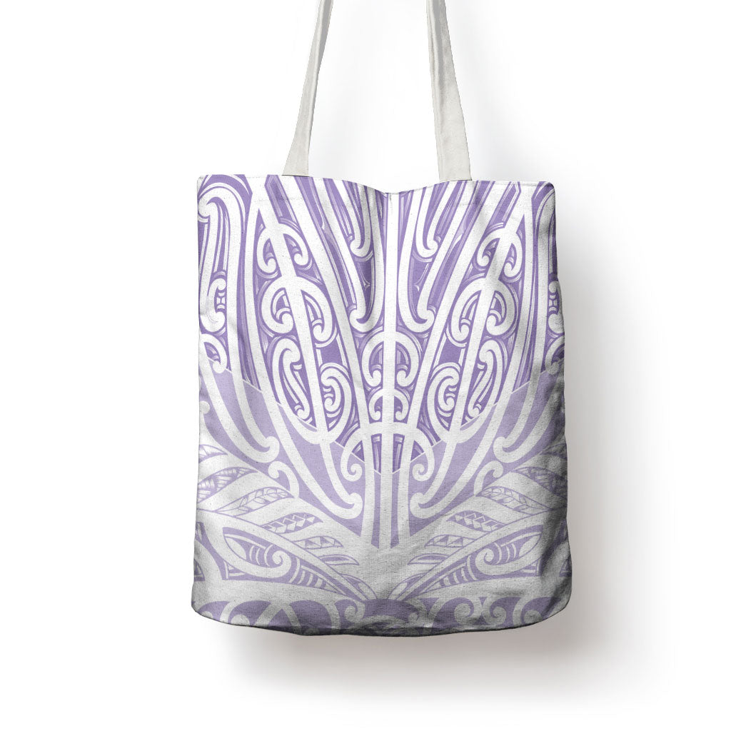 Purple New Zealand Puhoro Maori Tattoo Tote Bag LT14 - Polynesian Pride