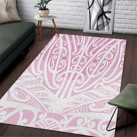 Pink New Zealand Puhoro Maori Tattoo Area Rug LT14 Pink - Polynesian Pride