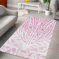Pink New Zealand Puhoro Maori Tattoo Area Rug LT14 - Polynesian Pride