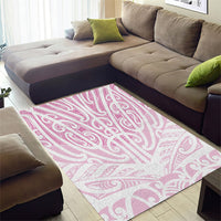Pink New Zealand Puhoro Maori Tattoo Area Rug LT14 - Polynesian Pride
