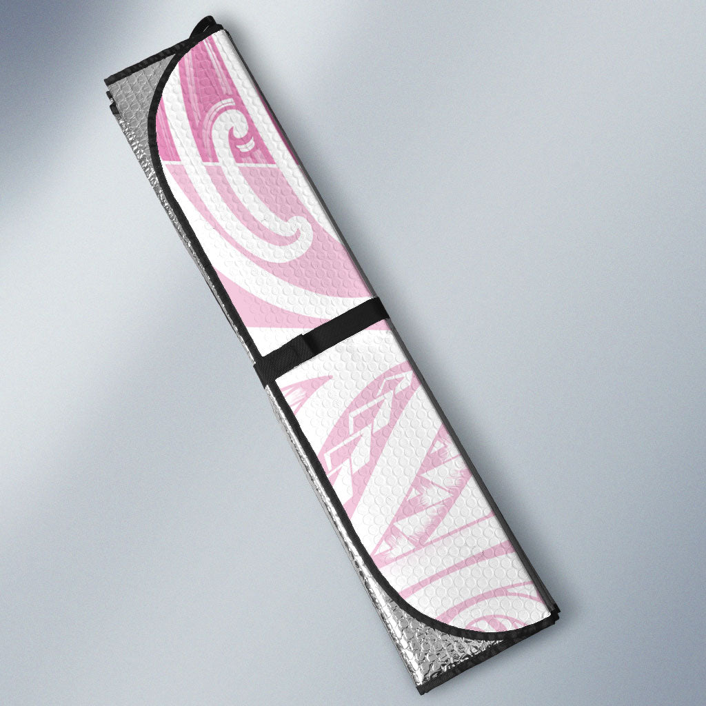 Pink New Zealand Puhoro Maori Tattoo Auto Sun Shade LT14 - Polynesian Pride