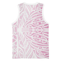 Pink New Zealand Puhoro Maori Tattoo Basketball Jersey LT14 - Polynesian Pride