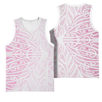 Pink New Zealand Puhoro Maori Tattoo Basketball Jersey LT14 - Polynesian Pride