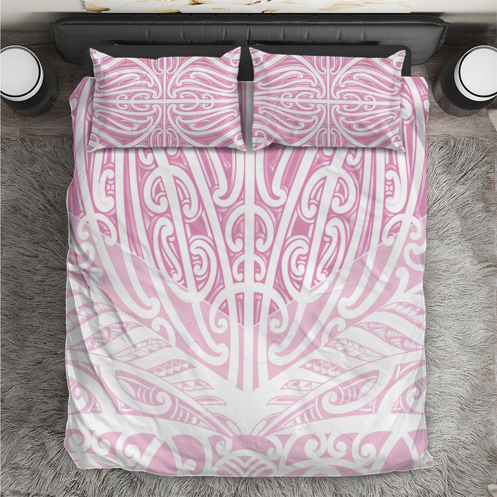 Pink New Zealand Puhoro Maori Tattoo Bedding Set LT14 Pink - Polynesian Pride
