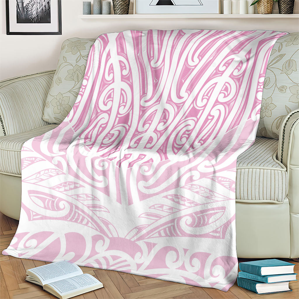 Pink New Zealand Puhoro Maori Tattoo Blanket LT14 - Polynesian Pride