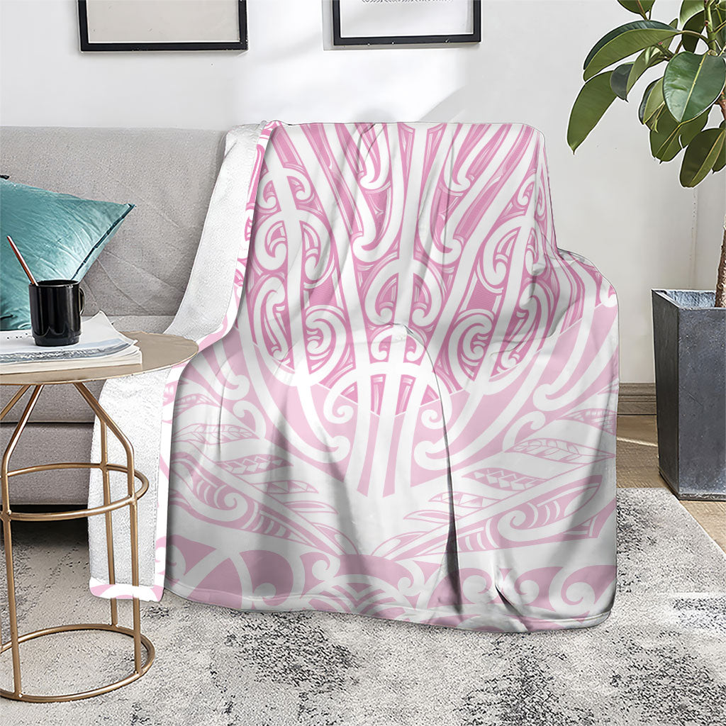 Pink New Zealand Puhoro Maori Tattoo Blanket LT14 - Polynesian Pride