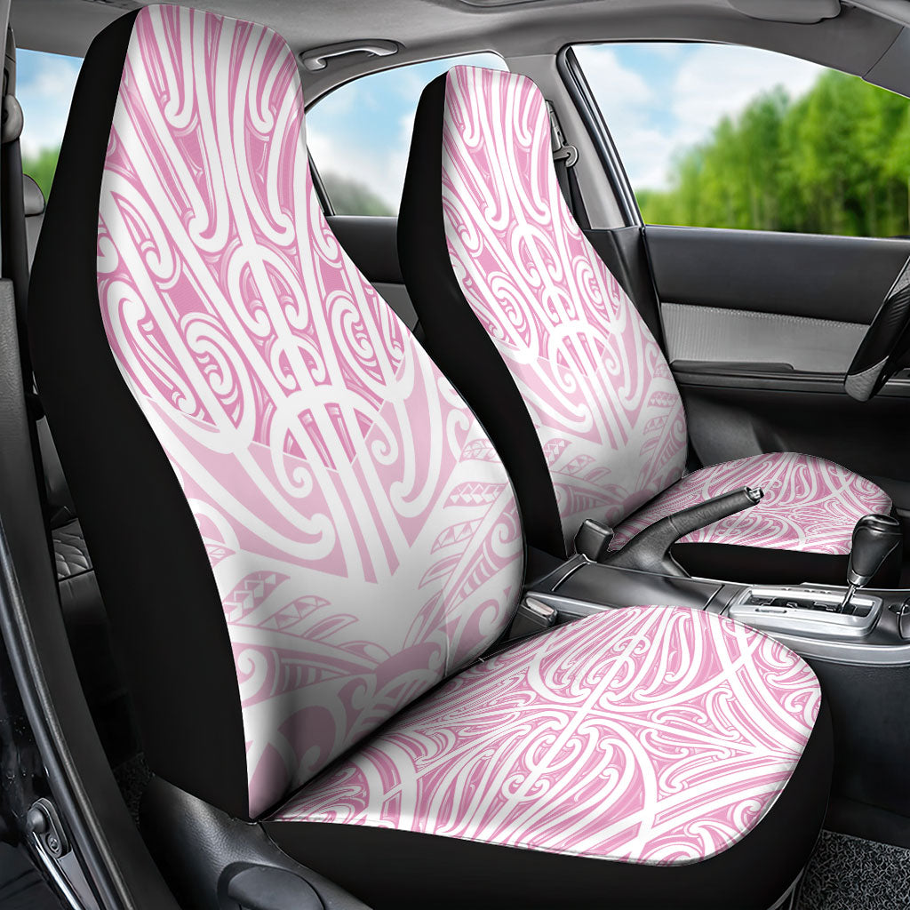 Pink New Zealand Puhoro Maori Tattoo Car Seat Cover LT14 - Polynesian Pride