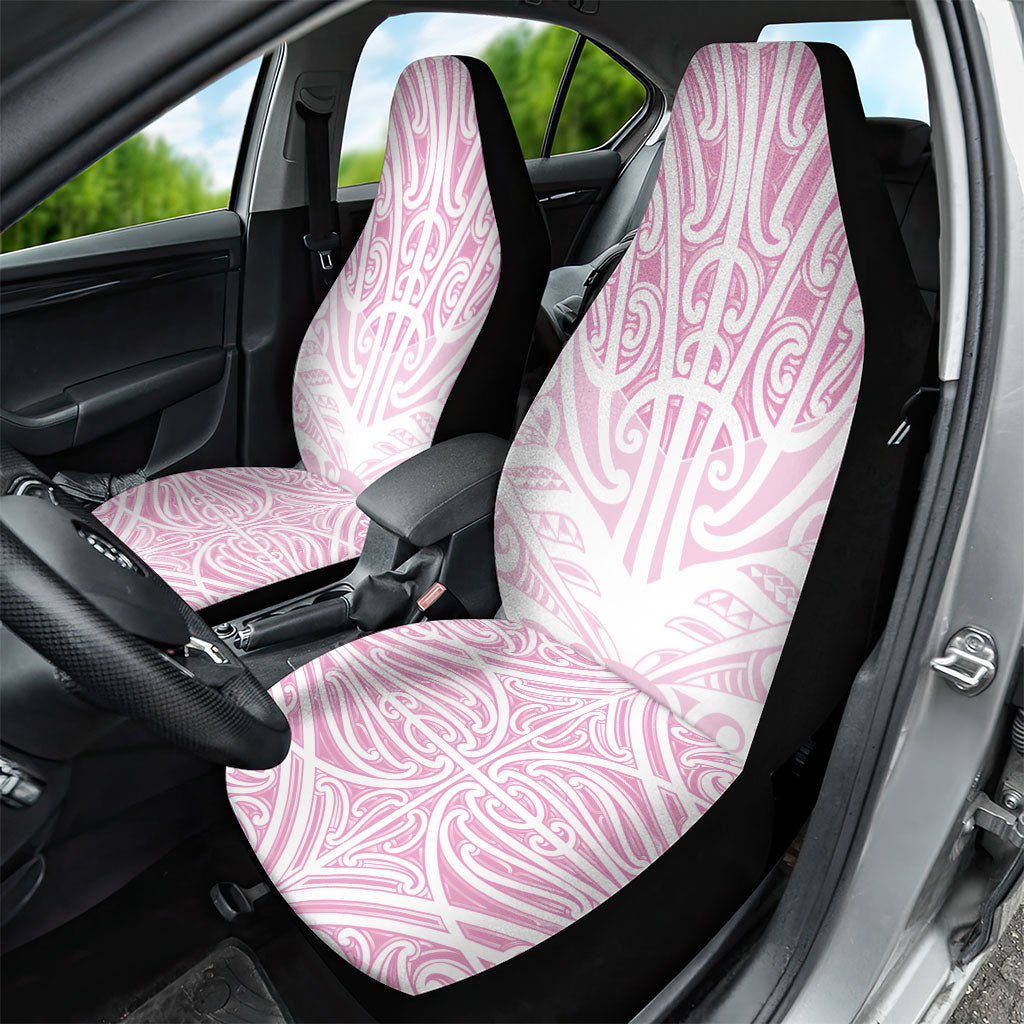 Pink New Zealand Puhoro Maori Tattoo Car Seat Cover LT14 - Polynesian Pride