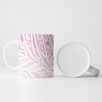 Pink New Zealand Puhoro Maori Tattoo Ceramic Mug LT14 - Polynesian Pride