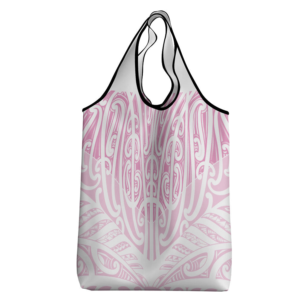 Pink New Zealand Puhoro Maori Tattoo Grocery Bag LT14 - Polynesian Pride