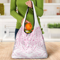 Pink New Zealand Puhoro Maori Tattoo Grocery Bag LT14 - Polynesian Pride
