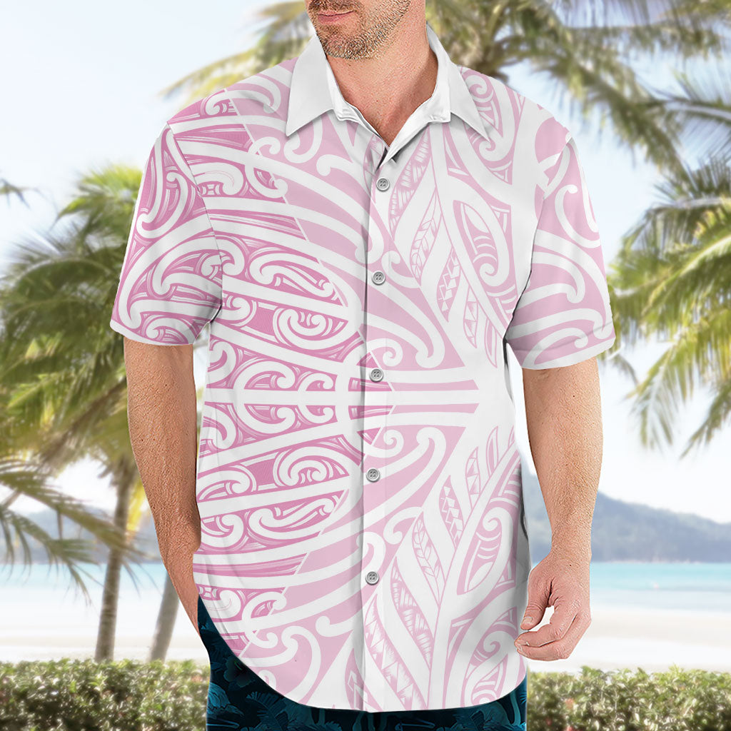 Pink New Zealand Puhoro Maori Tattoo Hawaiian Shirt LT14 - Polynesian Pride