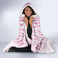 Pink New Zealand Puhoro Maori Tattoo Hooded Blanket LT14 - Polynesian Pride